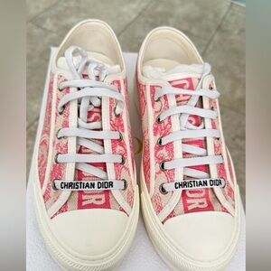 Dior Pink and White Women's Sneakers